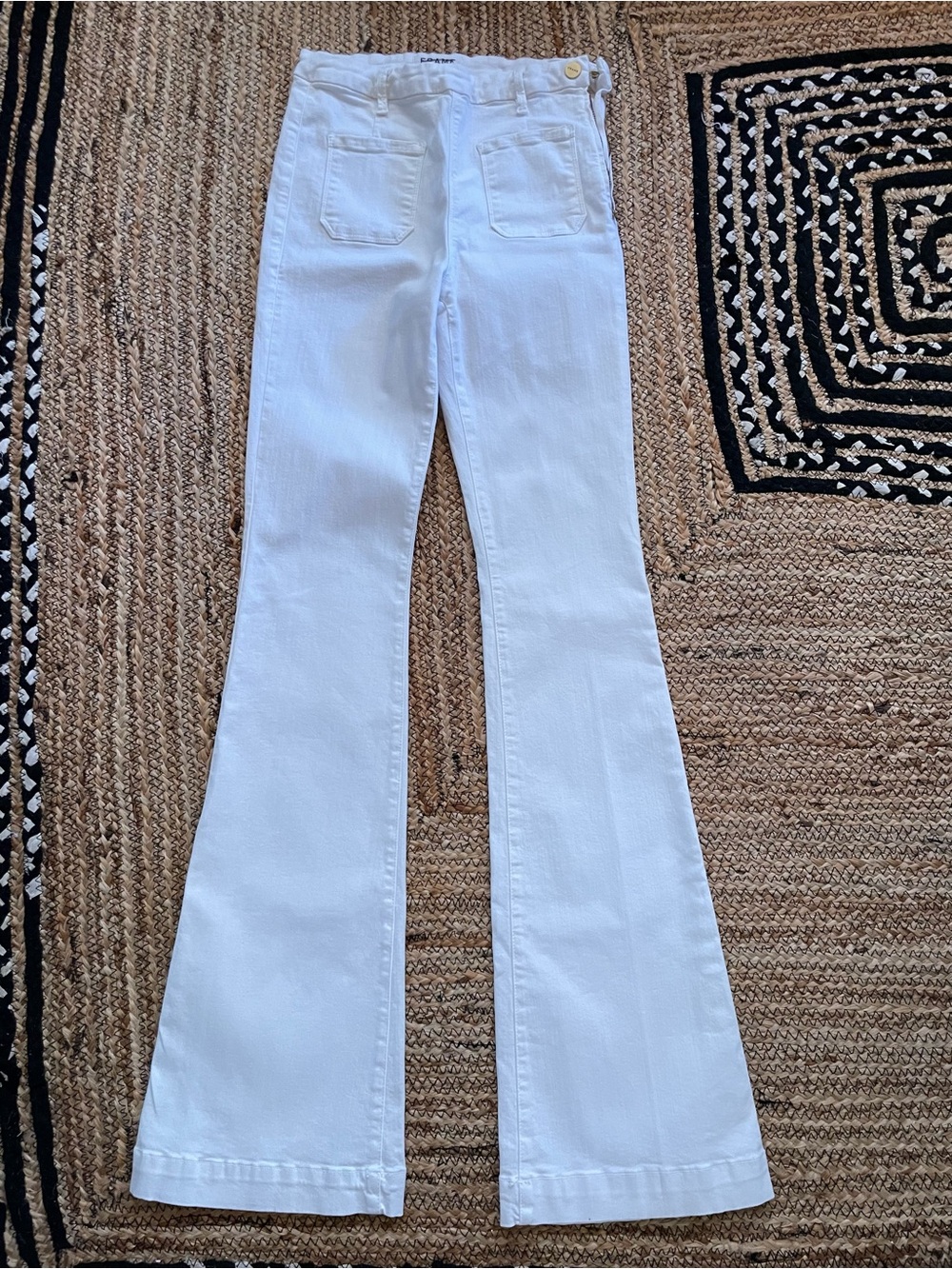 Frame le high Denim White Flare Jeans